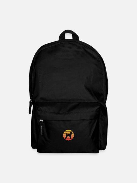 Airedale terrier Dog Vintage Retro Evolution - Backpack - black