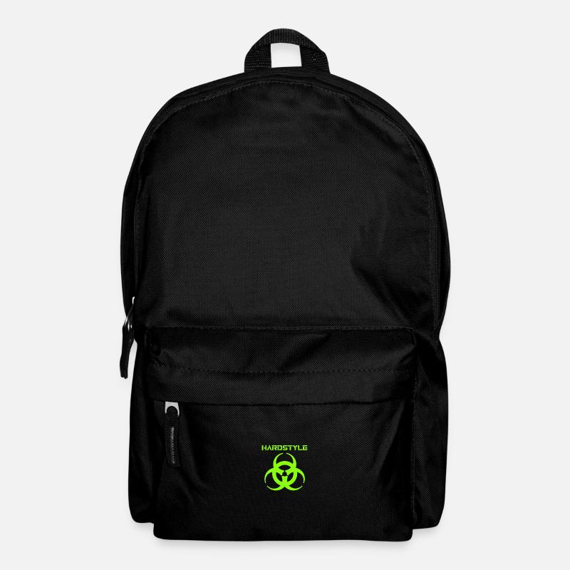 Back Print Rave Cross Rave Quote Raver - Backpack - black