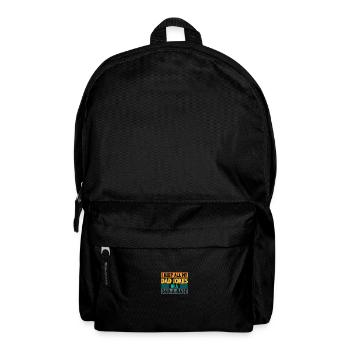 I Keep All My Dad Jokes In A Dad-A-Base Vintage - Sac à dos - noir - Devant