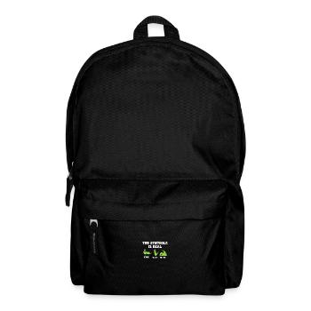 Dino The struggle is real funny T-Rex gym workout - Backpack - black - Front
