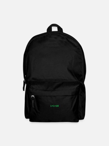 1 + 1 = 10 Binär Code Informatik Programmierer - Rucksack - Schwarz