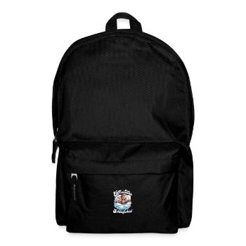 Offizielles Schlafshirt Otter Familie Herren Damen - Rucksack - Schwarz - Vorne