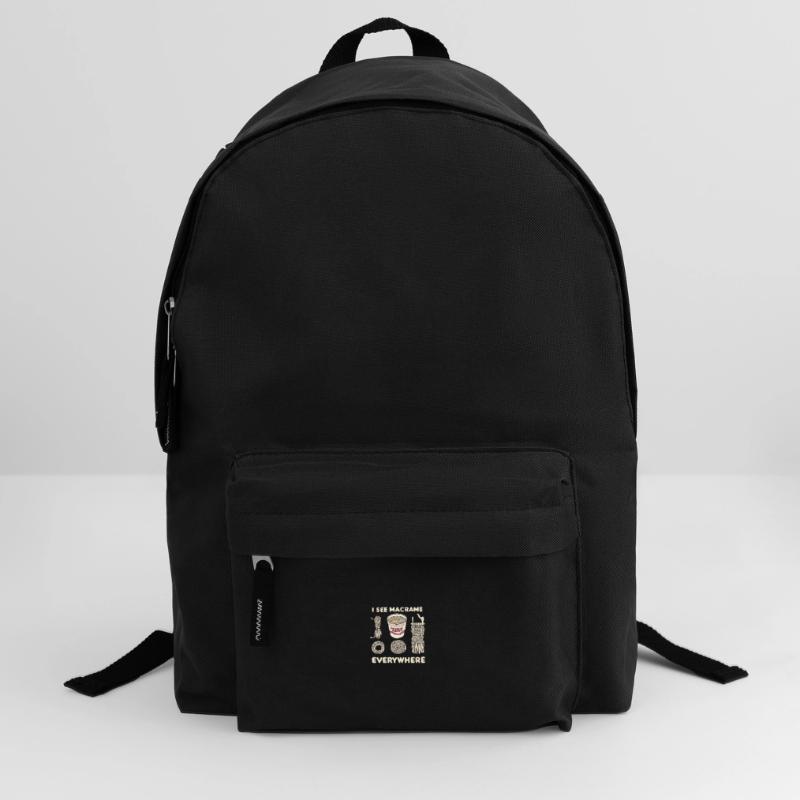 Funny Macrame Saying Macrame Everywhere Backpack