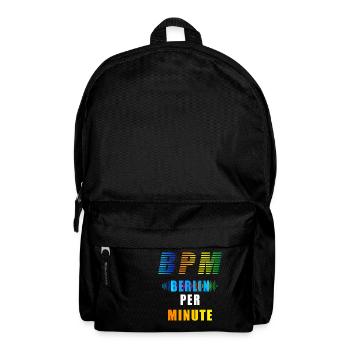 EDM BPM Berlin Per Minute - Backpack - black - Front