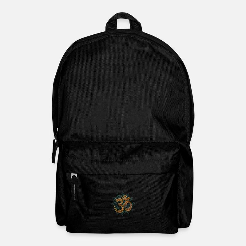 Om zen mandala yoga meditation circle - Backpack - black