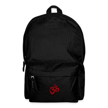 Om Red curved - Backpack - black - Front