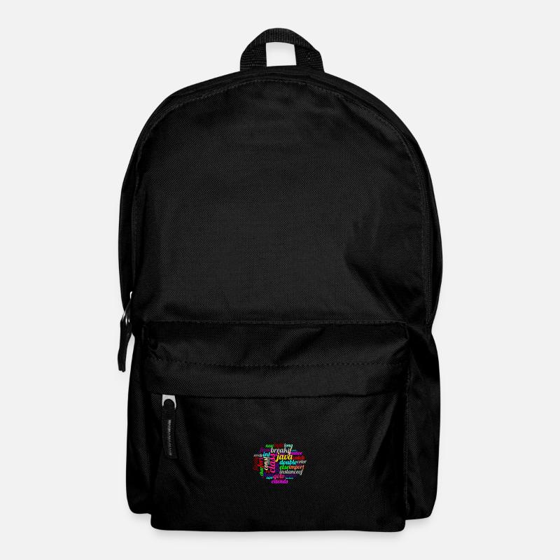 Java WordCloud - Rucksack - Schwarz