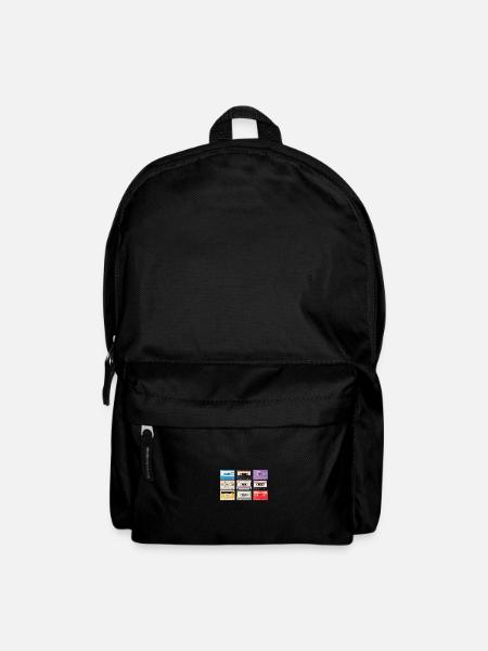 Vintage Stereo Casette Shirt BASF CHROMA Tape - Backpack - black