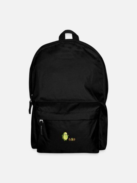 Avocado alien vegan manger cadeau - Sac à dos - noir