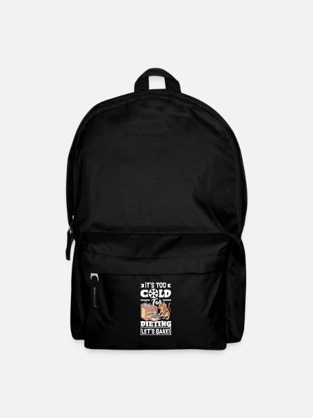 Too Cold for Dieting, Let's Bake Comfort - Rucksack - Schwarz
