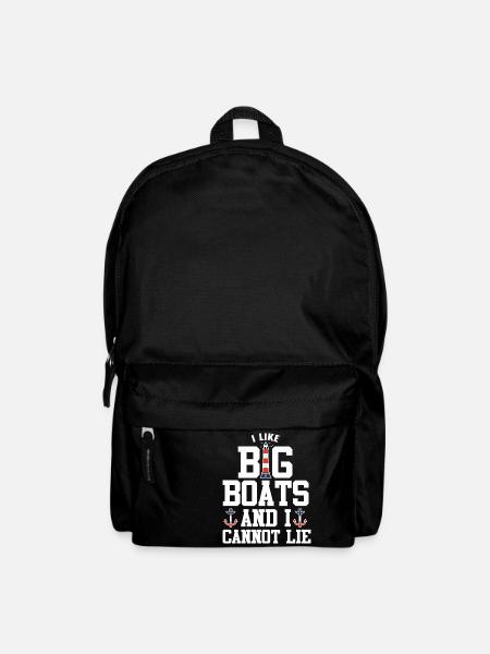 J'aime les gros bateaux et je ne peux pas mentir - Sac à dos - noir