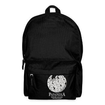 Papapedia dad the oracle omniscient funny father - Backpack - black - Front