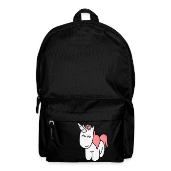 Unicorn licorne - Sac à dos - noir - Devant