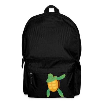 Turtle Dab Dance - Backpack - black - Front