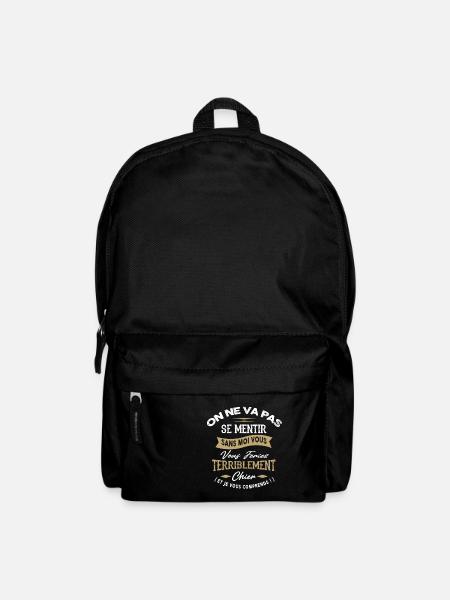 On ne va pas se mentir - Sac à dos - noir
