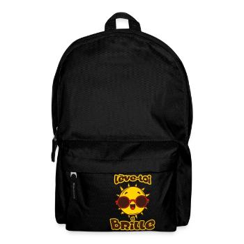citation humour soleil motivation - Sac à dos - noir - Devant
