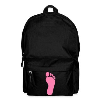 Fuß rosa Füße Fußpflege Podologe Podologie  - Rucksack - Schwarz - Vorne