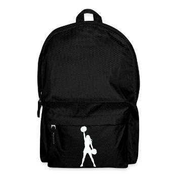 Cheerleader Silhouette mit Pomponen - Rucksack - Schwarz - Vorne