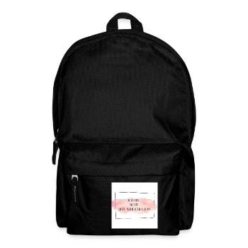 Ich bin nicht Dein Streichelzoo Klecks Rahmen PWSS - Rucksack - Schwarz - Vorne