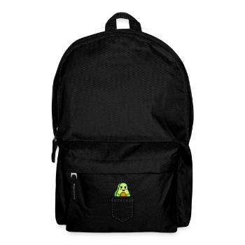 Shirt pocket with sweet avocado - Backpack - black - Front