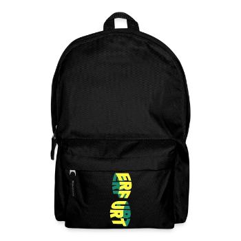 Erfurt Deutschland Stadt Skyline Schrift Bunt - Rucksack - Schwarz - Vorne