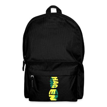 Hagen Deutschland Stadt Skyline Schrift Bunt - Rucksack - Schwarz - Vorne