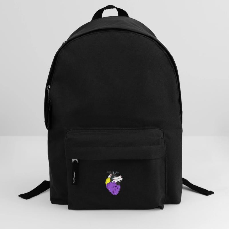 Nonbinary Pride Heart Nonbinary Pride Backpack