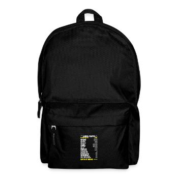 Sternzeichen Waage - Rucksack - Schwarz - Vorne