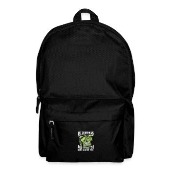 All fishermen are liars, except you and me and me - Backpack - black - Front