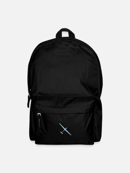 Segelflugzeug blau Geschenk Pilot gleiten fliegen - Rucksack - Schwarz