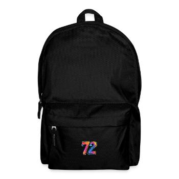 72 Zahl Comic - Rucksack - Schwarz - Vorne