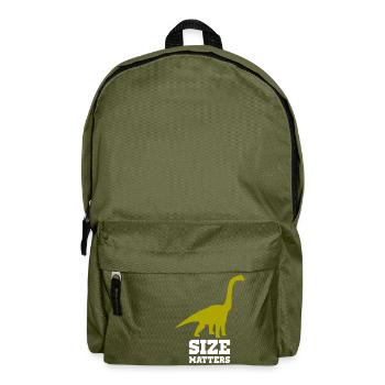 Brachiosaurus Dino - Size matters - Backpack - olive green - Front