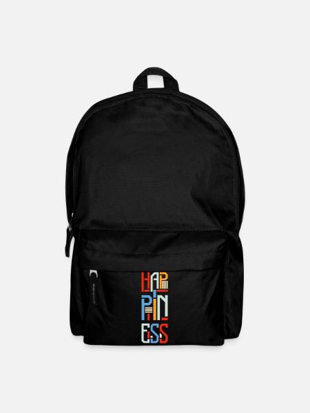 Glücklich Positiv Geld - Rucksack - Schwarz
