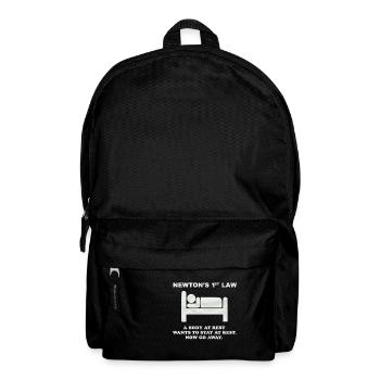 Newtons 1. Gesetz - Rucksack - Schwarz - Vorne