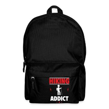 Addicted to Hiking - Backpack - black - Front