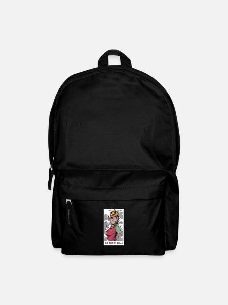Génial La carte de tarot de la reine africaine Un tarot - Sac à dos - noir