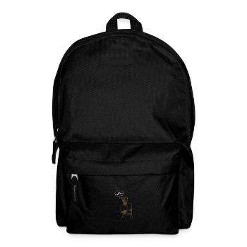 Statue hat tiefe Gedanken - Rucksack - Schwarz - Vorne