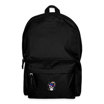 Lustiger Karneval Fasching Skull Helau - Rucksack - Schwarz - Vorne