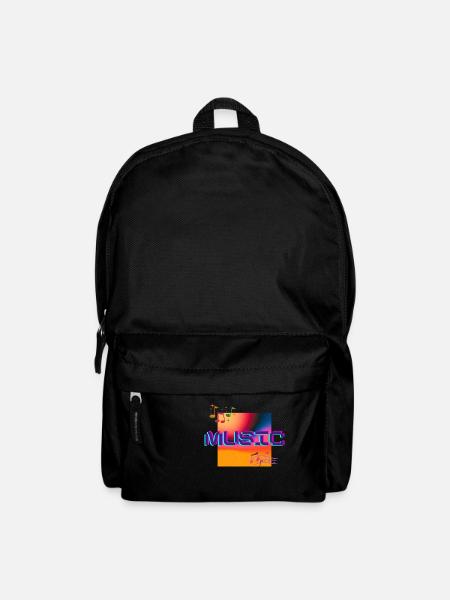 Music Logo (Positive Design) - Backpack - black