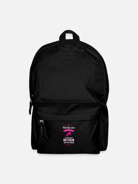 Isländer Islandpferd Pferd Reiterin Geschenk - Rucksack - Schwarz