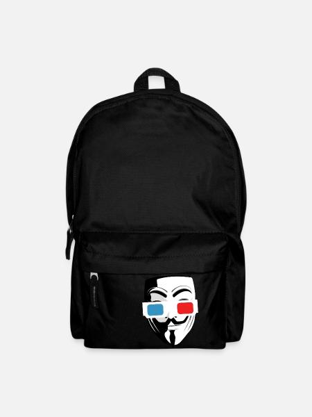 3D cinema glasses mask - Backpack - black