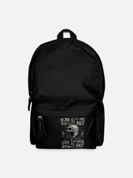 Born To Race Motorcycle - Backpack - black