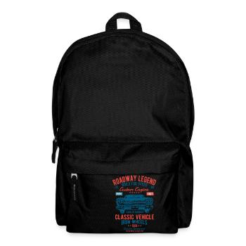 CLASSIC VEHICLE - Vintage Car und Auto Shirt Motiv - Rucksack - Schwarz - Vorne