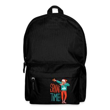 Spinner boy with cap makes the dub move - Backpack - black - Front