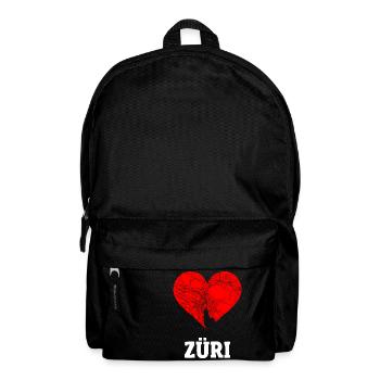 I love Zurich - Züri Switzerland Gift - Backpack - black - Front