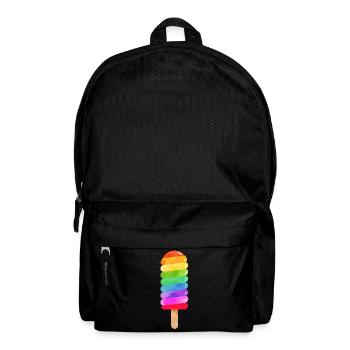 Popsicle eau arc-en-ciel - Sac à dos - noir - Devant