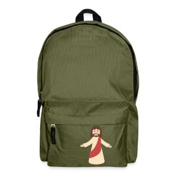 Jésus - Sac à dos - vert olive - Devant