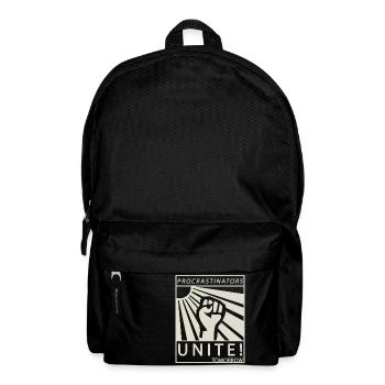 Procrastinators Unite Tomorrow Chill Gift - Backpack - black - Front