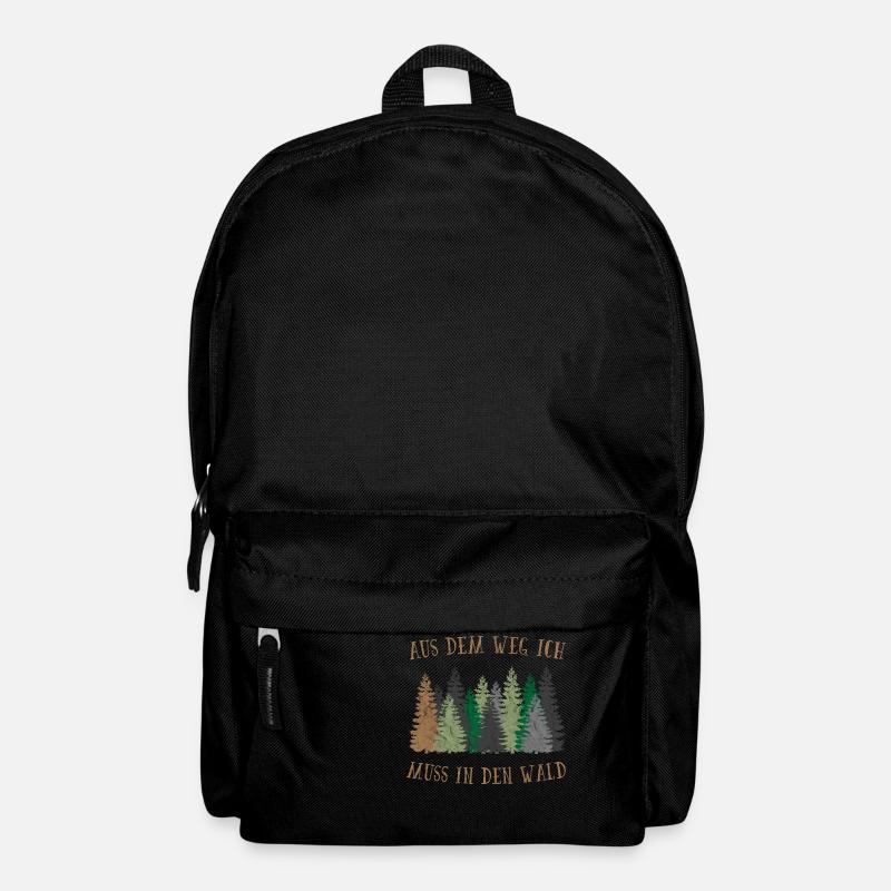 Aus dem weg ich muss in den Wald - Rucksack - Schwarz