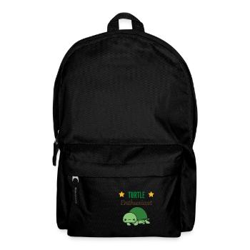 Schildkröten-Enthusiast - Rucksack - Schwarz - Vorne